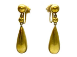 Victorian Drop Lozenge Shape Earrings