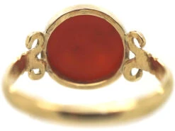 Victorian 9ct Gold Signet Ring Set With A Carnelian With Intaglio Of Two Cross Keys 10 Victorian 9ct Gold Signet Ring Set With A Carnelian With Intaglio Of Two Cross Keys -Antique Jewellery Company 358dfe93 dsc02233 scaled 1