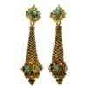 Regency 18ct Gold & Turquoise Drop Earrings -Antique Jewellery Company 35a1282569925 553