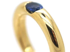 18ct Gold & Sapphire Ring By Cartier 12 18ct Gold & Sapphire Ring By Cartier -Antique Jewellery Company 3637e243 dsc09041 scaled 1