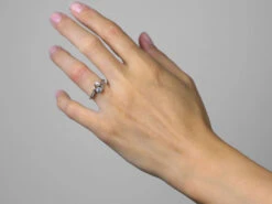 Edwardian 18ct Gold & Platinum Crossover Ring Set With A Natural Pearl & A Diamond 10 Edwardian 18ct Gold & Platinum Crossover Ring Set With A Natural Pearl & A Diamond -Antique Jewellery Company 366b3e96 dscf6184