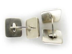 Art Deco Onyx Silver Cufflinks 7 Art Deco Onyx Silver Cufflinks -Antique Jewellery Company 36c