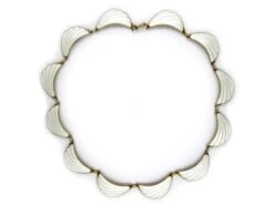 David Andersen Silver Gilt Swag Necklace