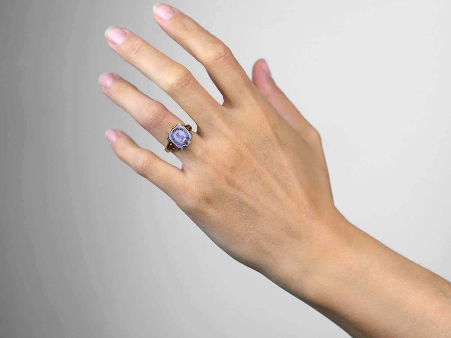 Victorian 18ct Gold & Carnelian Signet Ring With Cockerel Intaglio 4 Victorian 18ct Gold & Carnelian Signet Ring With Cockerel Intaglio - Image 2