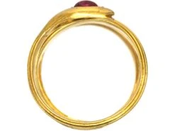 Belle Epoque 18ct Gold Wide Coily Snake Ring Set With A Ruby 8 Belle Epoque 18ct Gold Wide Coily Snake Ring Set With A Ruby -Antique Jewellery Company 36e6e978 dsc03748 scaled 1