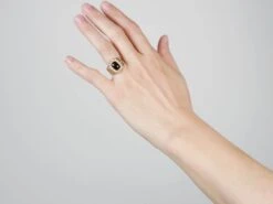 Georgian 18ct Gold, Cabochon Garnet & Natural Split Pearl Swivel Mourning Ring 11 Georgian 18ct Gold, Cabochon Garnet & Natural Split Pearl Swivel Mourning Ring -Antique Jewellery Company 36f6c9a2 nsf08943 scaled 1