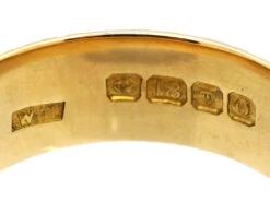 Retro 18ct Gold Wedding Ring With Orange Blossom Design 10 Retro 18ct Gold Wedding Ring With Orange Blossom Design -Antique Jewellery Company 38239778 dsc06706