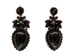 Elaborate Garnet Earrings