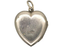 Silver Heart Locket With Engraved Flower & Leaves 7 Silver Heart Locket With Engraved Flower & Leaves -Antique Jewellery Company 38daf927 dsc08433 scaled 1