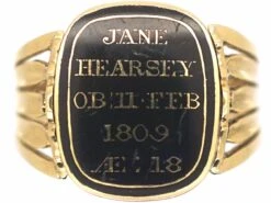 Georgian 18ct Gold, Cabochon Garnet & Natural Split Pearl Swivel Mourning Ring 12 Georgian 18ct Gold, Cabochon Garnet & Natural Split Pearl Swivel Mourning Ring -Antique Jewellery Company 390d5689 dsc05254 scaled 1