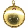 Art Nouveau 18ct Gold Round Locket Set With Rubies & Rose Diamonds -Antique Jewellery Company 39ad22a1 dsc00662 scaled 1