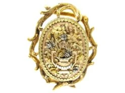 French 4 Colour Gold Brooch