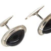 Silver Cherry Amber Cufflinks