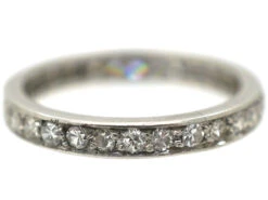 French Art Deco Platinum & Diamond Eternity Ring 9 French Art Deco Platinum & Diamond Eternity Ring -Antique Jewellery Company 3a3d6ce1 dsc09002 scaled 1