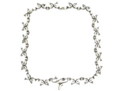 Silver Fishes Necklace -Antique Jewellery Company 3a9