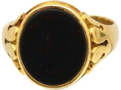 Victorian 18ct Gold Signet Ring Set With A Bloodstone By Charles Green -Antique Jewellery Company 3a90c9bc dsc07969 scaled 1