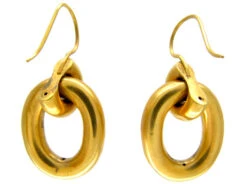 Engraved Gold Victorian Hoop Earrings 6 Engraved Gold Victorian Hoop Earrings -Antique Jewellery Company 3b1325182906 498