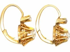 Edwardian 18ct Gold Diamond Solitaire Earrings With Rose Diamonds Above 5 Edwardian 18ct Gold Diamond Solitaire Earrings With Rose Diamonds Above -Antique Jewellery Company 3bed4c0d dsc03975 scaled 1