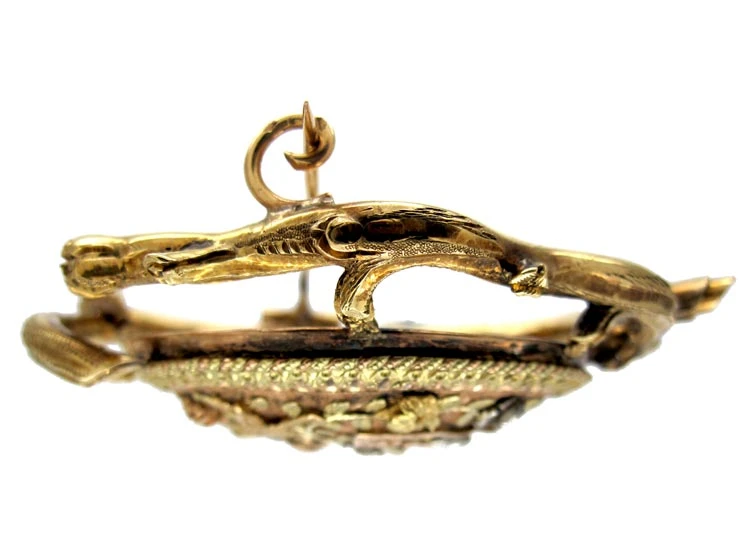 French 4 Colour Gold Brooch 5 French 4 Colour Gold Brooch - Image 3