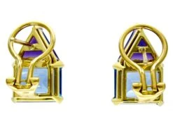 Blue Topaz & Amethyst Earrings 7 Blue Topaz & Amethyst Earrings -Antique Jewellery Company 3c1277321723 622