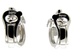 Asprey 18ct White Gold & Diamond Double Hoop Earrings -Antique Jewellery Company 3c1332538383 156