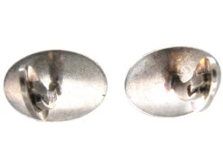 Silver Cherry Amber Cufflinks -Antique Jewellery Company 3c2