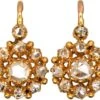 French Early 20th Century 18ct Gold, Rose Cut Diamond Cluster Earrings 1 French Early 20th Century 18ct Gold, Rose Cut Diamond Cluster Earrings -Antique Jewellery Company 3cdbdb09 dsc03472 scaled 1
