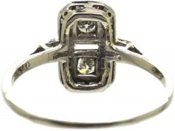 Art Deco Rectangular Shaped Ring With Round & Baguette Diamonds -Antique Jewellery Company 3d2f713d dsc00915 scaled 1