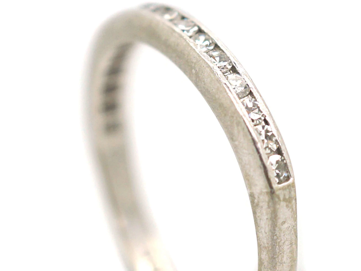 18ct White Gold Tramline Set Diamond Eternity Ring 5 18ct White Gold Tramline Set Diamond Eternity Ring - Image 3