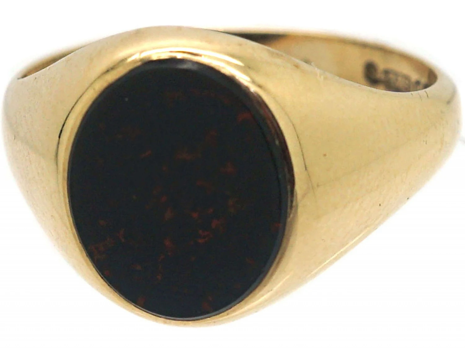 9ct Gold & Bloodstone Signet Ring 11 9ct Gold & Bloodstone Signet Ring - Image 9