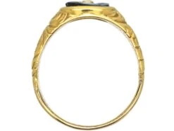 Early Victorian 18ct Gold Mourning Ring With Banded Sardonyx Of A Flower -Antique Jewellery Company 3efad6f1 dsc00231 scaled 1
