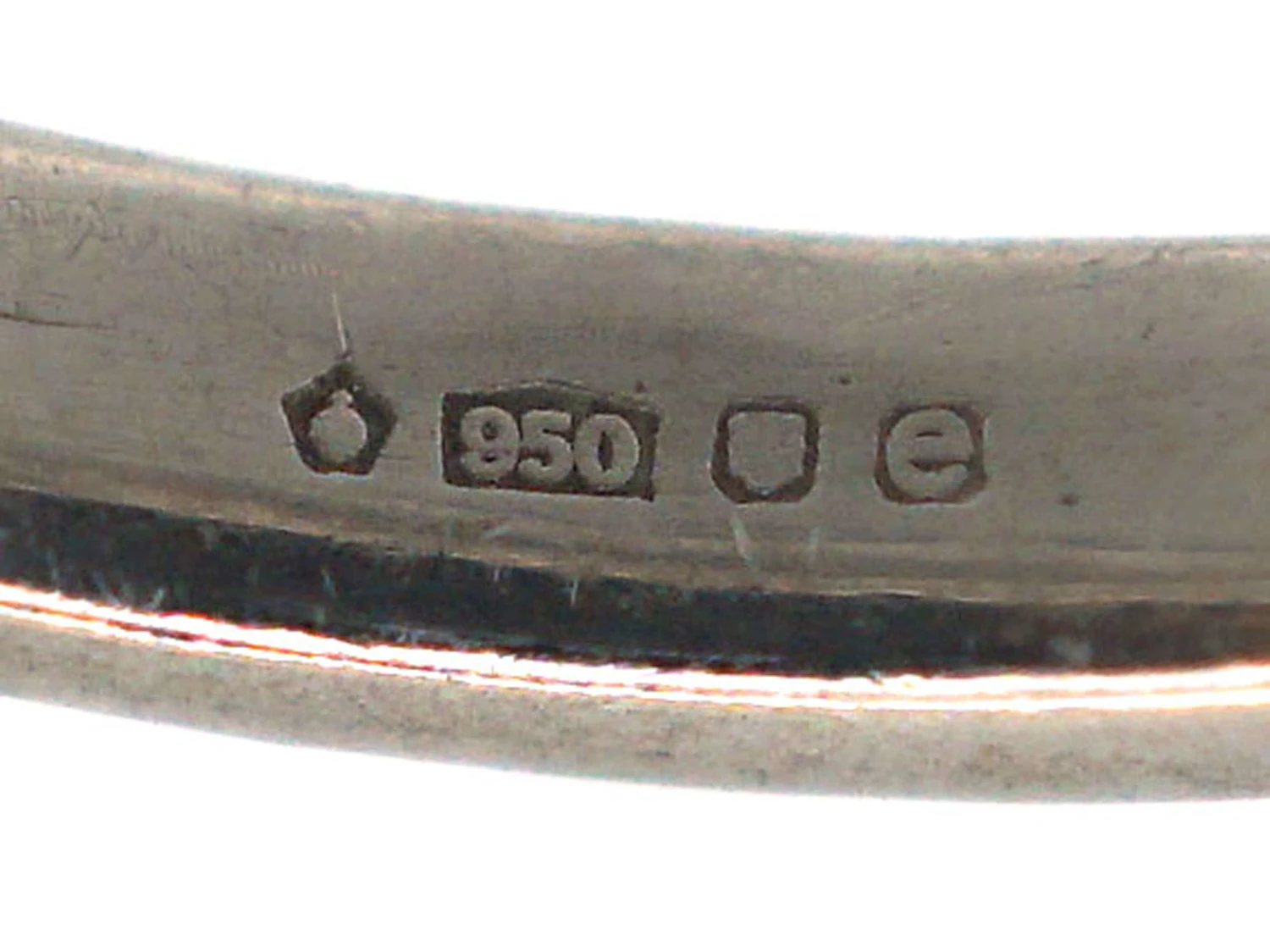 Platinum, Three Stone Baguette Diamond Ring 8 Platinum, Three Stone Baguette Diamond Ring - Image 6