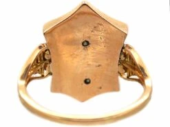 19th Century 18ct Gold & Onyx Ring With Coronet & Two Keys -Antique Jewellery Company 3fd32b35 dsc00489 scaled 1