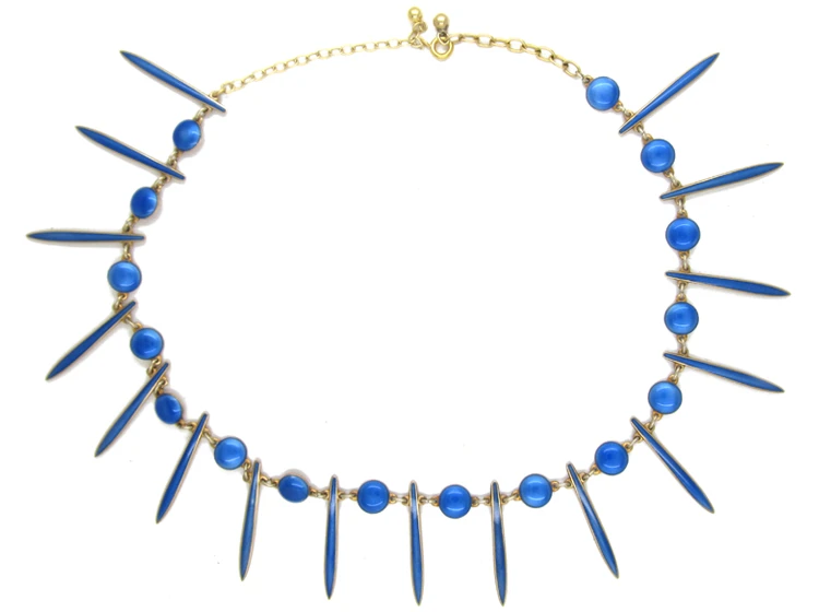 David Andersen Silver & Enamel Shard Collar 3 David Andersen Silver & Enamel Shard Collar