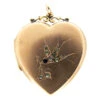 Edwardian Gold & Paste Heart Locket -Antique Jewellery Company 40a2