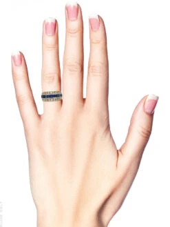 Art Deco Platinum, Ruby, Sapphire & Diamond Flipover Ring 12 Art Deco Platinum, Ruby, Sapphire & Diamond Flipover Ring -Antique Jewellery Company 414