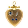 Gold & Paste Heart-Shaped Locket 1 Gold & Paste Heart-Shaped Locket -Antique Jewellery Company 41a1