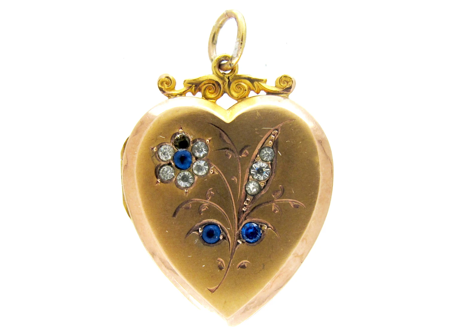 Gold & Paste Heart-Shaped Locket 3 Gold & Paste Heart-Shaped Locket