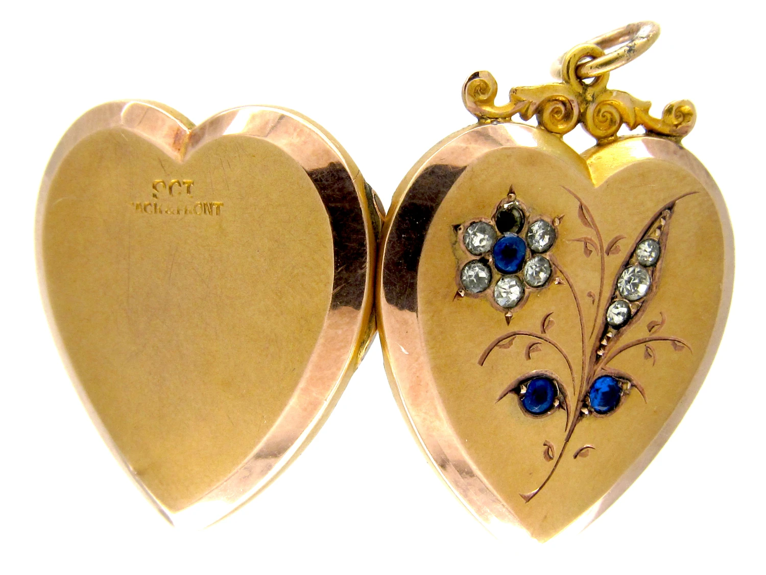 Gold & Paste Heart-Shaped Locket 6 Gold & Paste Heart-Shaped Locket - Image 4