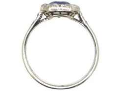 Art Deco Ceylon Sapphire & Diamond Platinum Octagonal Shaped Ring 10 Art Deco Ceylon Sapphire & Diamond Platinum Octagonal Shaped Ring -Antique Jewellery Company 452be311 dsc09447