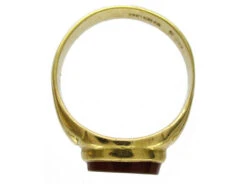 Carnelian 18ct Signet Ring -Antique Jewellery Company 45c