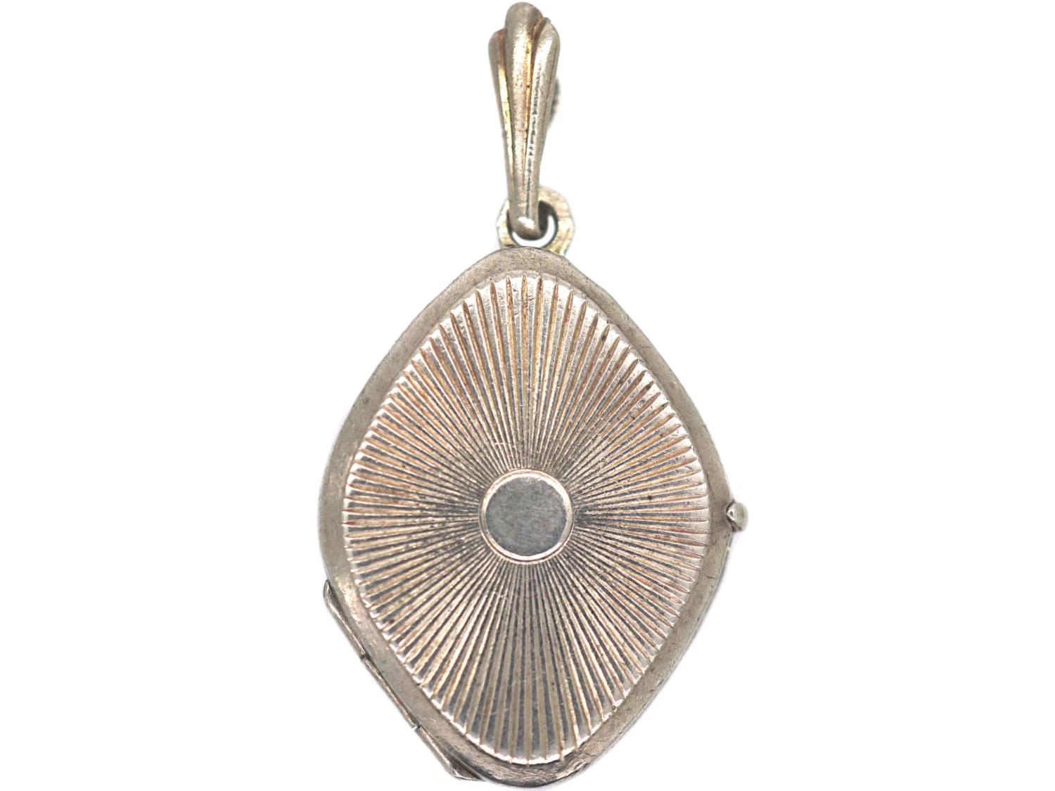 Silver Diamond Shaped Locket 3 Silver Diamond Shaped Locket