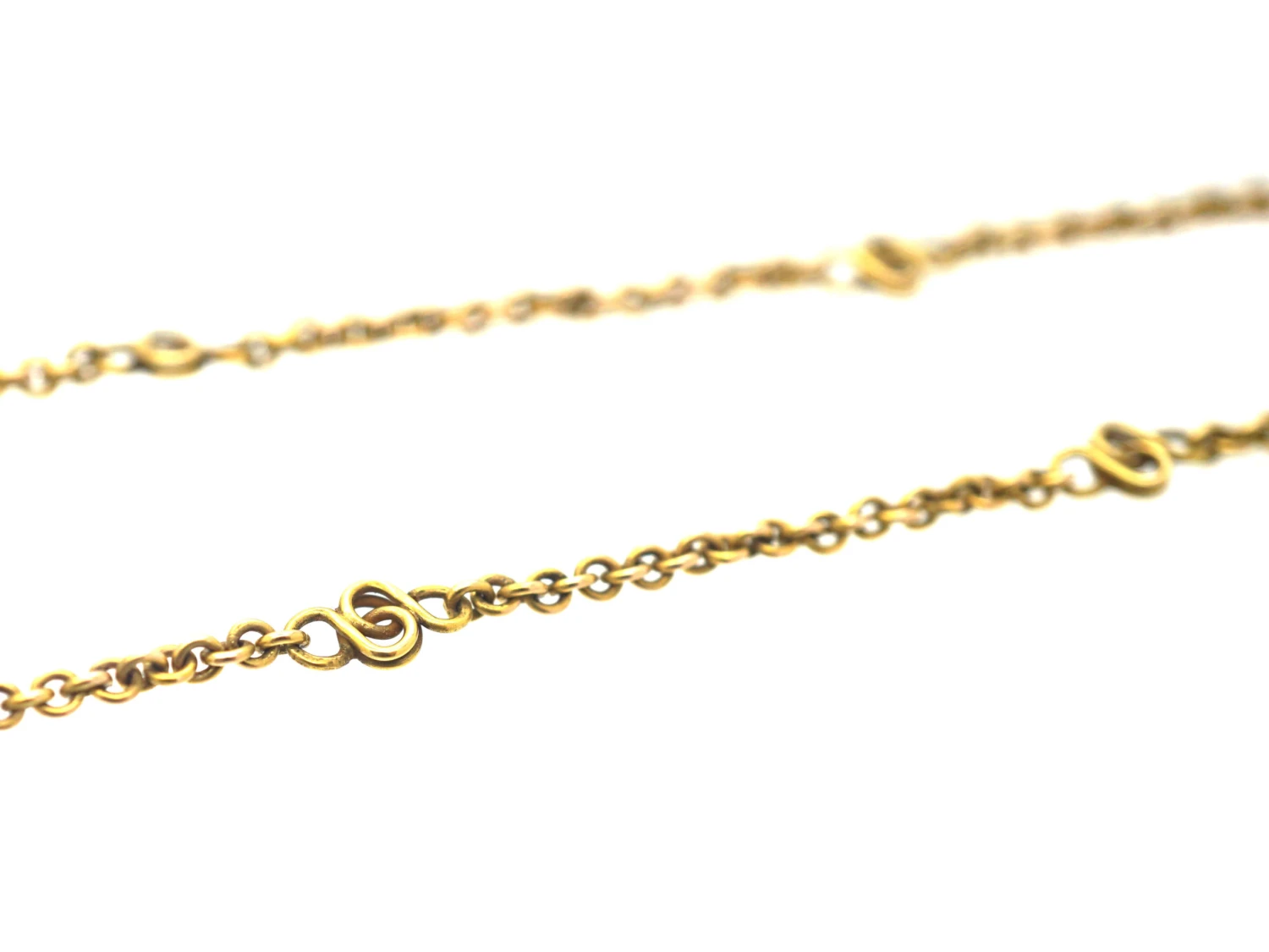 Art Nouveau 14ct Gold And Opal Pendant On 18ct Gold Art Nouveau Chain 5 Art Nouveau 14ct Gold And Opal Pendant On 18ct Gold Art Nouveau Chain - Image 3