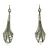 Diamond & Platinum Spearhead Earrings