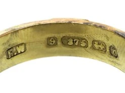 Victorian 9ct Gold Ring Set With Three Natural Split Pearls -Antique Jewellery Company 49444ffc dsc05694