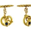 Snake 14ct Gold Austrian Cufflinks -Antique Jewellery Company 4a1275920304 932