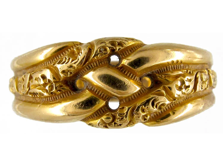 Victorian Knot Gold Ring 3 Victorian Knot Gold Ring