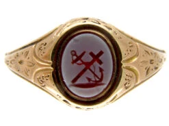 Faith & Hope Victorian Signet Ring