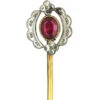 Edwardian Silver & Gold Plated Tie Pin With Red Paste -Antique Jewellery Company 4a2f6bfd dsc04053 scaled 1