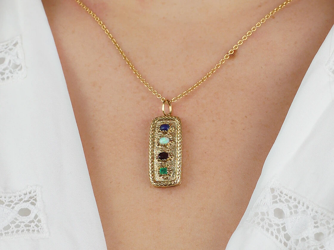 Georgian 15ct Gold Locket Spelling Love 9 Georgian 15ct Gold Locket Spelling Love - Image 7